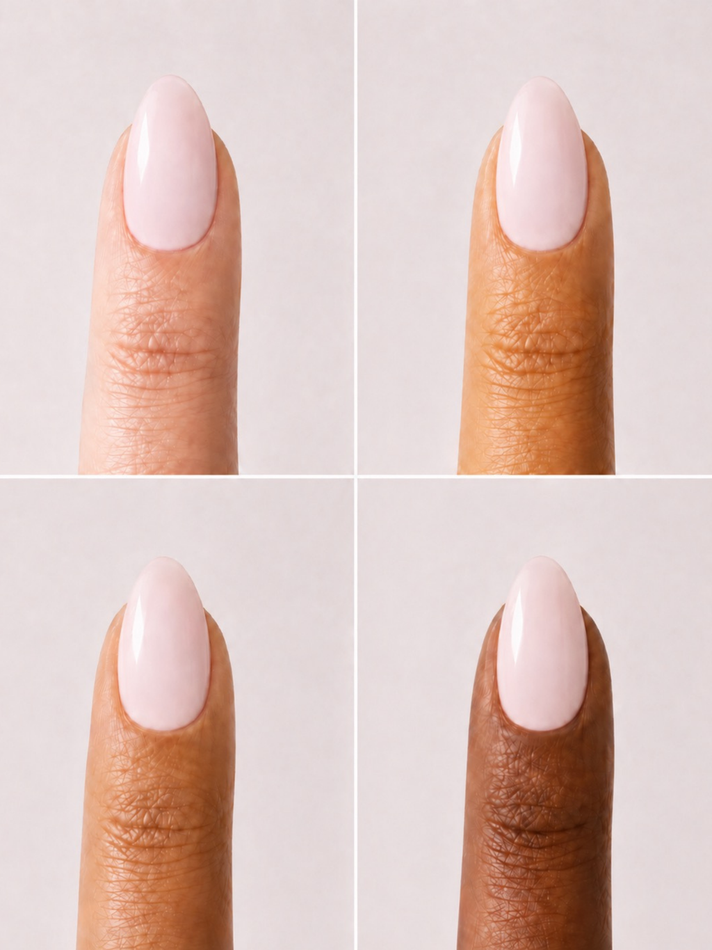 PRESS ON NAILS RÉUTILISABLE ALMOND MILKY PINK