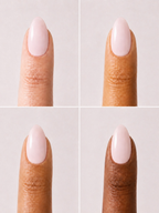 PRESS ON NAILS RÉUTILISABLE ALMOND MILKY PINK