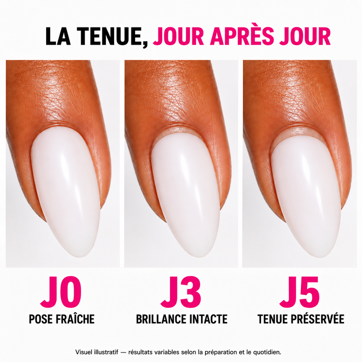 PRESS NAILS ALMOND MILKY WHITE